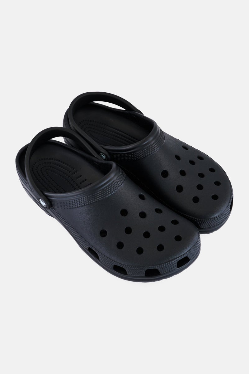 crocs Men Slip On Slingback Classic Clogs, Black - Image 2